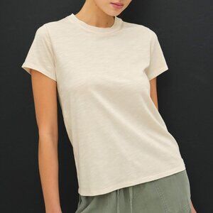 Women's Cream Short Sleeve T-shirt Be Cool Size Medium NWT